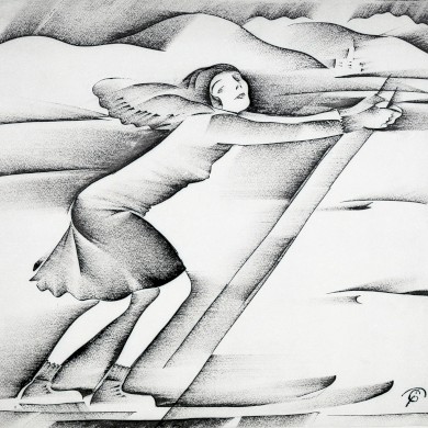 Skiing Woman (1920)